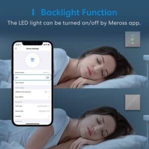 Công tắc cửa cuốn vuông Meross trắng - Hình ảnh 3