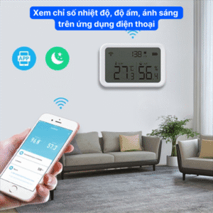 Cảm biến nhiệt độ & độ ẩm không khí có màn hình Zigbee - Ảnh 5