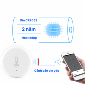 Cảm biến nhiệt độ & độ ẩm không khí Zigbee - Ảnh 2