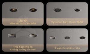 Đèn âm trần Aqara Spotlight V1 Galaxy - Ảnh 4