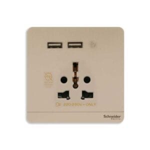 Ổ cắm Schneider AvatarOn (1 ổ cắm + 2 USB) - Ảnh 2