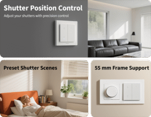 Công tắc rèm/cửa cuốn Aqara Shutter H2 - Ảnh 5