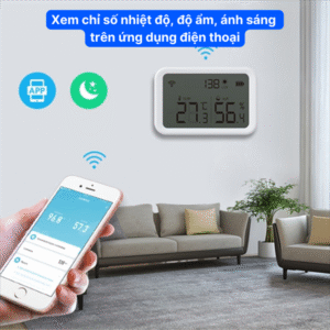 Cảm biến nhiệt độ & độ ẩm không khí có màn hình Zigbee - Ảnh 5
