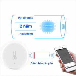 Cảm biến nhiệt độ & độ ẩm không khí Zigbee - Ảnh 2