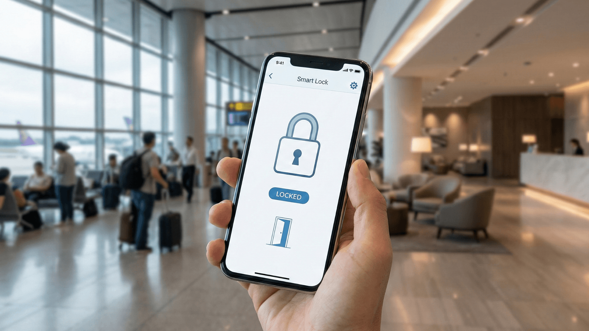 Kiểm soát từ xa với khóa cửa thông minh