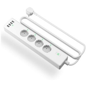 Ổ cắm nối dài Meross Power Strip 4 AC + 2 USB + sạc nhanh USB-C