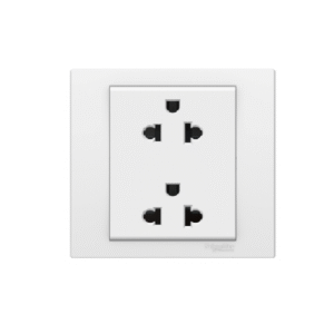 Mặt ổ cắm vuông đôi Schneider Vivace