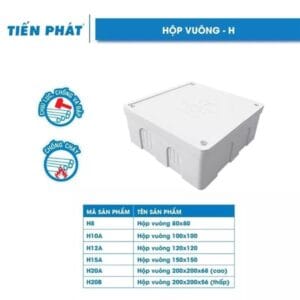 Hộp điện nhựa lắp nổi