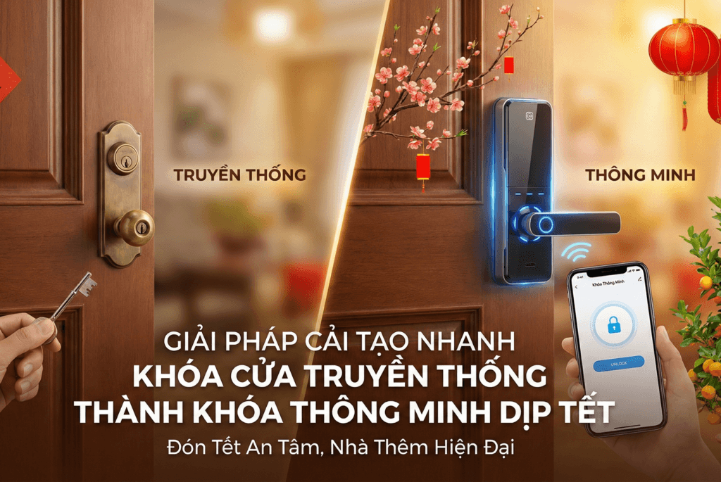 khóa thông minh cải tạo