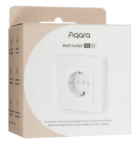 Mặt ổ cắm thông minh Aqara H2 EU chân tròn